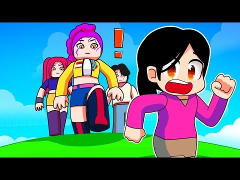 I RAN and HIDE From GIANT K-POP DEMON Hunters in Roblox…