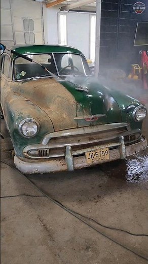 First Wash in 48 YEARS! 🚘💕 #BarnFind #ChevyDeluxe #ASMR #Detailing #Satisfying #DetailDane