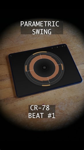 This beat uses Patterning's "parametric swing" feature on the hi hat and kick drum. The swing bounds is set to one (4/4) measure, with 61% amount and -18 curve. The snare drum is played without swing. The drumkit is the CR78 kit available in the app. #patterning3 #drummachine #musicproduction #beatmakers #electronicmusic #musicproducer #ableton #drumprogramming #samplebased #sounddesign #patterning #musictech #drumsounds | Olympia Noise Co.