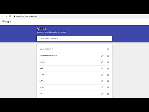 Google Alerts for Stocks: Your Investor Spreadsheet
