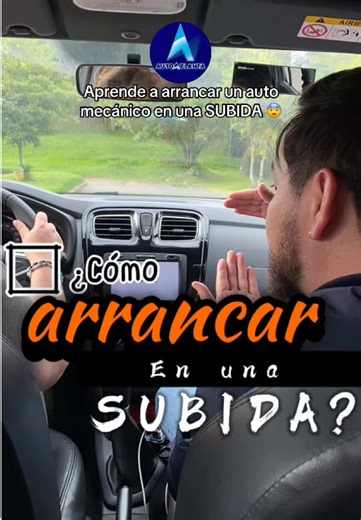 Acá te explicamos como arrancar un carro mecánico en una subida. De cero a experto en nuestras clases. #academiadeconduccion #aprendiendoaconducir #clasesdeconduccion #cursodeconduccion #arrancarensubida