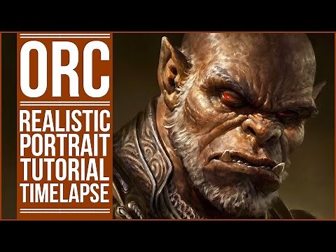 Orc - Realistic Portrait Tutorial - Time-Lapse - DaveRapoza.com