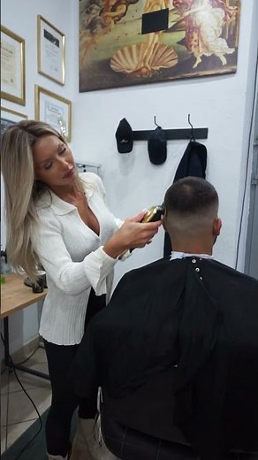 ASMR Haircut ✂️ | Lilia in Action 💈 | Real Barber Vibes.