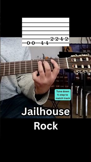 Jailhouse Rock Elvis Presley Guitar Tutorial