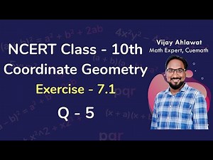 Class 10 Chapter 7 Ex 7.1 Q 5 Coordinate Geometry Maths NCERT CBSE