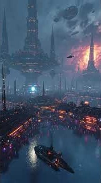 High-Value Cinematic Fantasy AI Art​ Ultra-Cinematic AURELION – The Floating Ringworld digital art