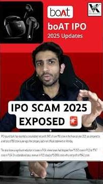 🚨BoAt IPO EXPOSED: SCAM 2025 ! Watch Before Investing #shorts #stockmarket #investing