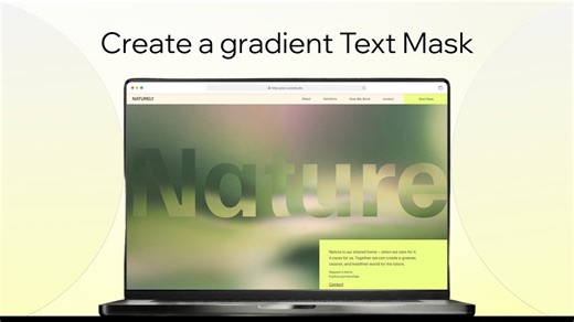 Create attention-grabbing heros with Text Mask | Wix Studio