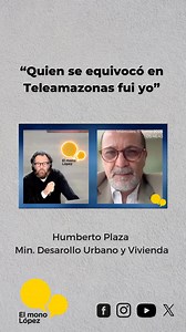 Sobre la construcción de vivienda popular, el Ministro Humberto Plaza, aclaró la confusión que generaron declaraciones del presidente Noboa y de él mismo. | Andrés el mono López
