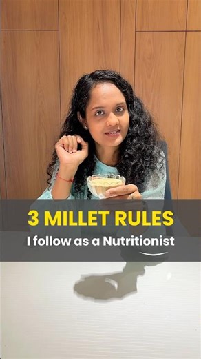 3 millet rules by Nutritionist #millet #nutrition #healthy #nutritiontips #food #weightloss