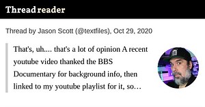 Thread by @textfiles on Thread Reader App
