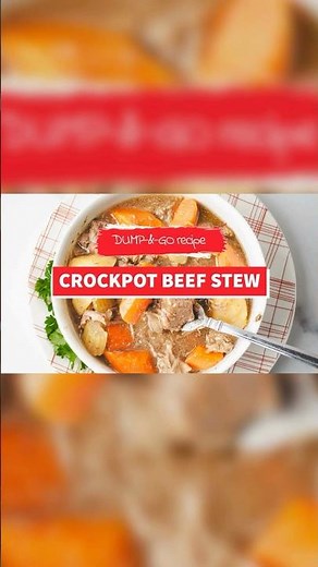 Dump Everything in and Walk Away Beef Stew #slowcooker