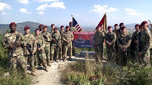 Paratroopers in Kosovo send birthday greetings to 82nd Airborne Division