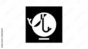 repair electricity wires glyph icon animation