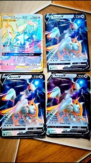 Pokémon card Arceus & Dialga & palkia card