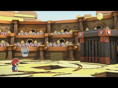 The Golden Coliseum (Big Paint Star) - Paper Mario: Color Splash Walkthrough