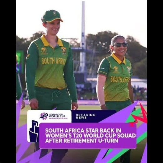 Laura Wolvaardt comes back in squad for Women's t20 world cup 2026 #womencricketworldcup