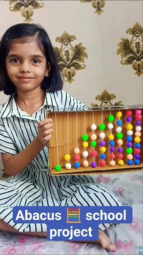 abacus 🧮 school project #youtubeshorts#abacus#project #youtube #school