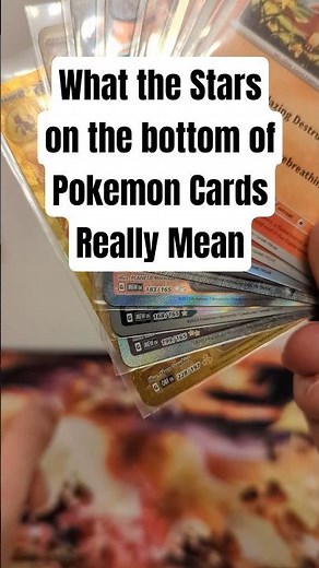 These Pokemon Card Stars Actually Mean Everything #pokemon #pokemontcg #pokemoncards