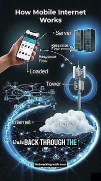 How Your Phone Connects to Internet Without Wires | 4G/5G Explained #networking
