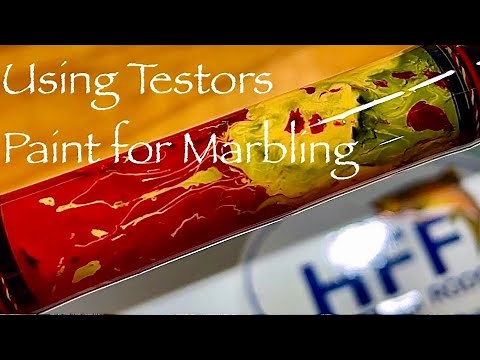Using Testors Paint for Marbling
