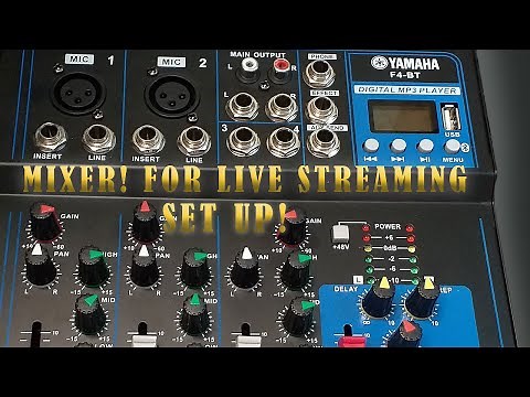 MIXER! FOR LIVE STREAMING SET UP!