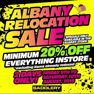 A SALE LIKE NEVER BEFORE! 20%OFF EVERYTHING & HEAPS MORE!! August 9th & 10th! | Saddlery Warehouse