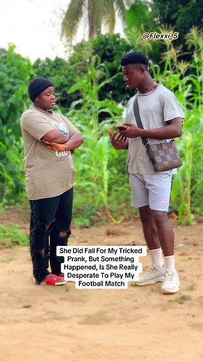 She Did Fall For My Tricked Prank, But Something Happened, Is She Really Desperate To Play My Football Match #flexxi #goviral #viral #fyp #viralvideo #prank