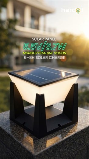 Best Solar Pillar Light for Home | 12 Hours Backup | Waterproof Outdoor Light#SolarLight