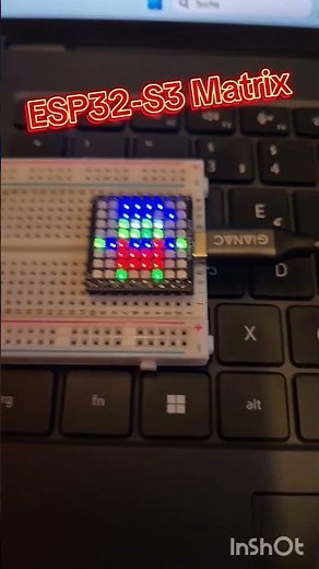 ESP32-S3 Matrix from Waveshare #esp32 #ledmatrix #pixelart