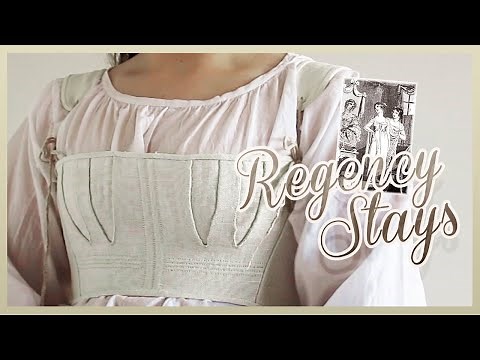 Making Regency Short Stays by Hand | linen, corset-making, and backstitching