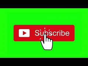 Subscribe button green screen