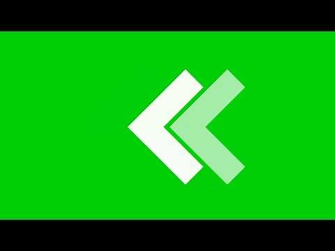 Animation Of Arrows Sign On Green Screen