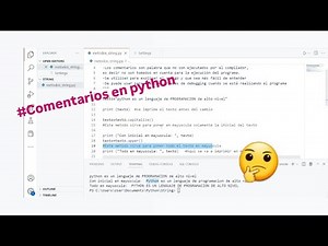 👉🏼Como comentar en PYTHON | bloques y varias líneas 👀