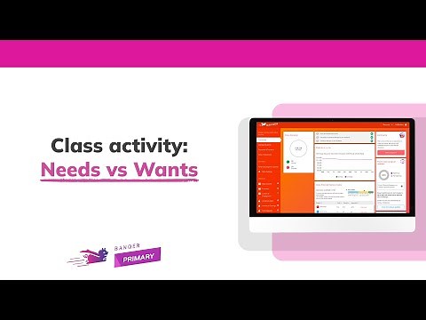 Class activity: Needs vs Wants