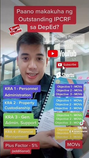 Paano makakuha ng Outstanding IPCRF sa DepEd? #nonteachingpersonnel 🙏⭐️