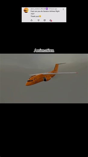 Animation Vs Real - Saratov Airlines Flight 703 - #shorts #ytshorts #planecrash