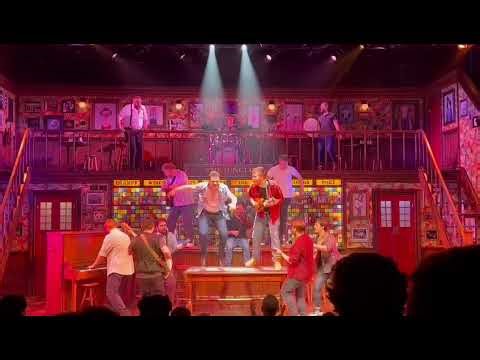 Choir of man (bows) Norwegian Encore September 2024 Juan Carlos Rodriguez bass player