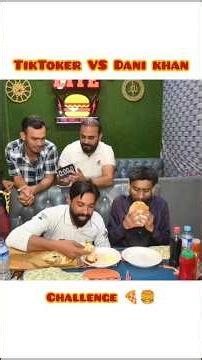 TikToker VS Daniel khan Challenge #challengevideo #funny #challenge #food