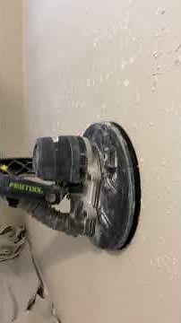 How to remove texture from interior walls using a Festool vacuum extraction wall sander