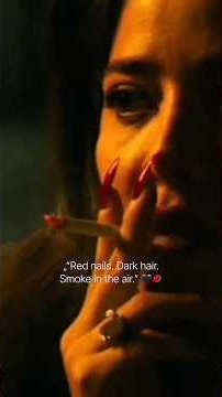 Brunette Beauty Smoking 🔥🚬 | Long Red Nails | SMOKING Beauties💋