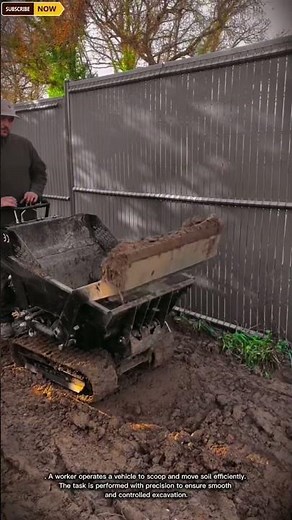 Small-Scale Motorized Track Loader for Soil Moving and Backyard Construction in Confined Work Areas