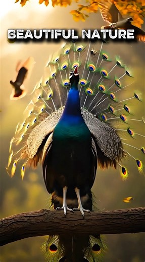 Indian Peacock & Forest Birds 🦚 Stunning Morning ASMR | Relaxing Nature Sounds