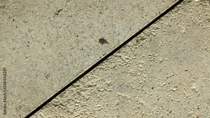 Extreme macro, texture of two white bricks. Rotation of two different bricks with a rough surface.