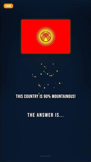 This Country Is 90% Mountains! 🏔️ Can You Guess? #shorts