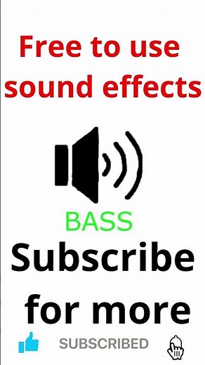 Bass Rumble Sound Effect for Free Use