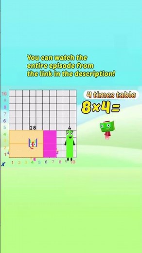 Four Times Table Song｜Numberblocks #shorts