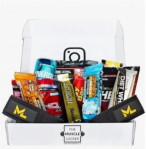 Muscle Locker Protein Snack Box - Gym Gifts for Men and Women - High Protein Hamper With Bars and Snacks - Fitness Gift for Gym Lovers - Etsy