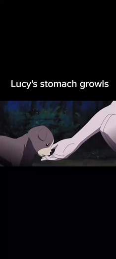 Young Lucy's stomach growls - Elfen Lied episode 8