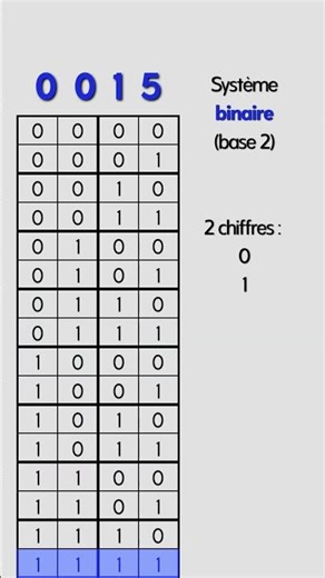 Animation compteur binaire